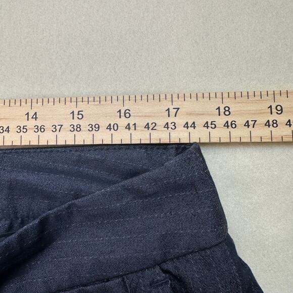 Attention Capri Dress Pant Modern Fit WMNS 14 Navy Pinstripe Cotton Blend Casual - Picture 8 of 11
